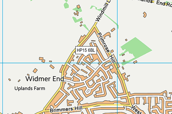 HP15 6BL map - OS VectorMap District (Ordnance Survey)