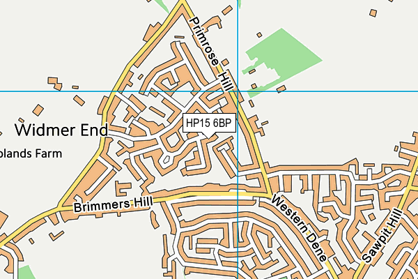 HP15 6BP map - OS VectorMap District (Ordnance Survey)