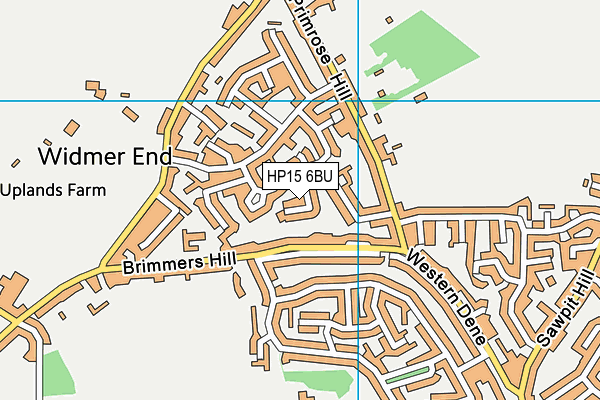 HP15 6BU map - OS VectorMap District (Ordnance Survey)