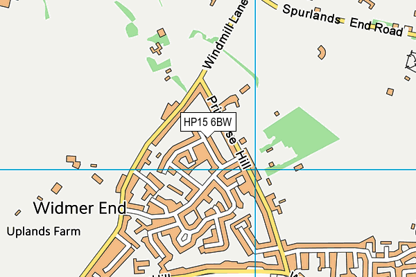 HP15 6BW map - OS VectorMap District (Ordnance Survey)