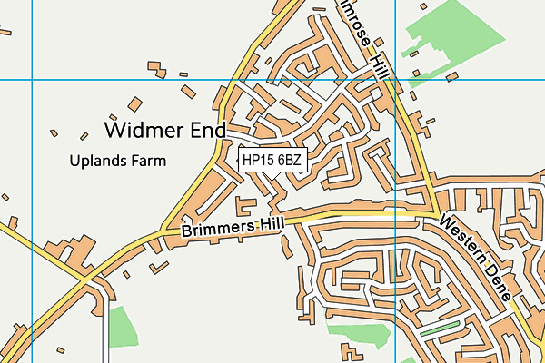 HP15 6BZ map - OS VectorMap District (Ordnance Survey)