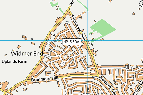HP15 6DA map - OS VectorMap District (Ordnance Survey)