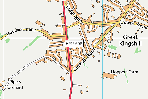 HP15 6DP map - OS VectorMap District (Ordnance Survey)