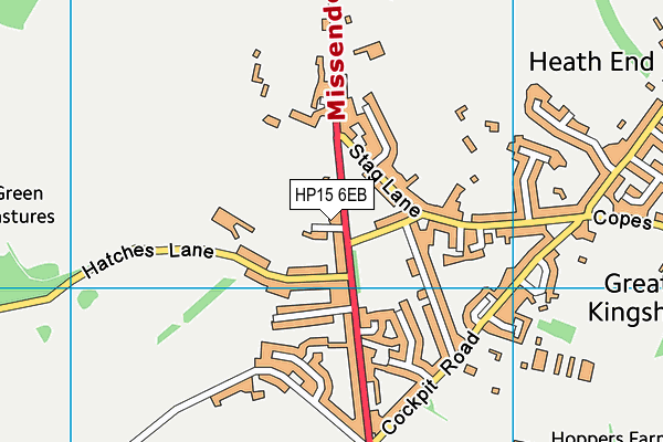 HP15 6EB map - OS VectorMap District (Ordnance Survey)