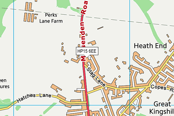 HP15 6EE map - OS VectorMap District (Ordnance Survey)