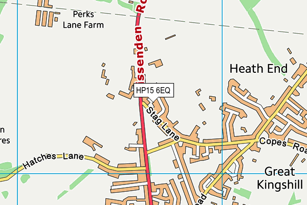 HP15 6EQ map - OS VectorMap District (Ordnance Survey)