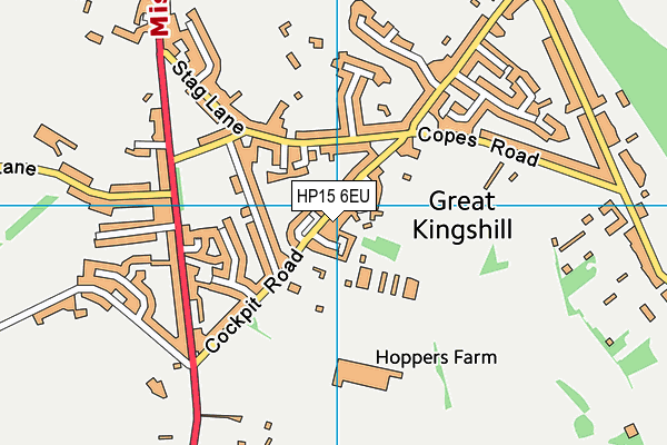 HP15 6EU map - OS VectorMap District (Ordnance Survey)