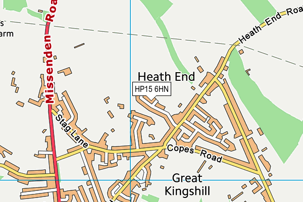 HP15 6HN map - OS VectorMap District (Ordnance Survey)