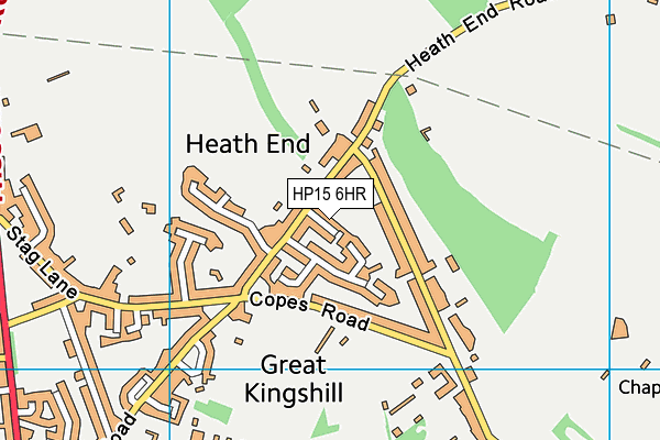 HP15 6HR map - OS VectorMap District (Ordnance Survey)