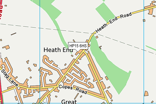 HP15 6HS map - OS VectorMap District (Ordnance Survey)