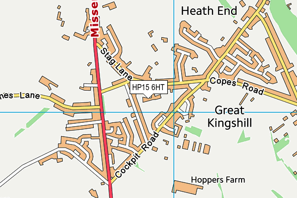 HP15 6HT map - OS VectorMap District (Ordnance Survey)