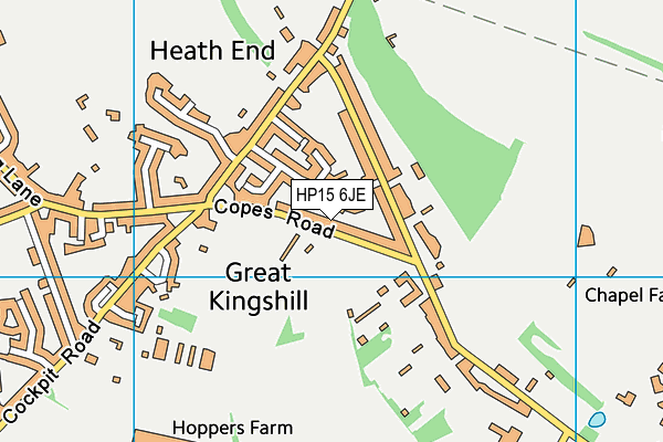 HP15 6JE map - OS VectorMap District (Ordnance Survey)