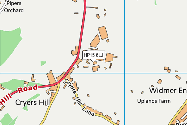 HP15 6LJ map - OS VectorMap District (Ordnance Survey)