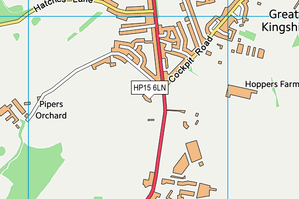 HP15 6LN map - OS VectorMap District (Ordnance Survey)