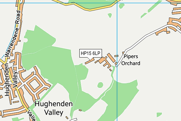 Pipers Corner School map (HP15 6LP) - OS VectorMap District (Ordnance Survey)