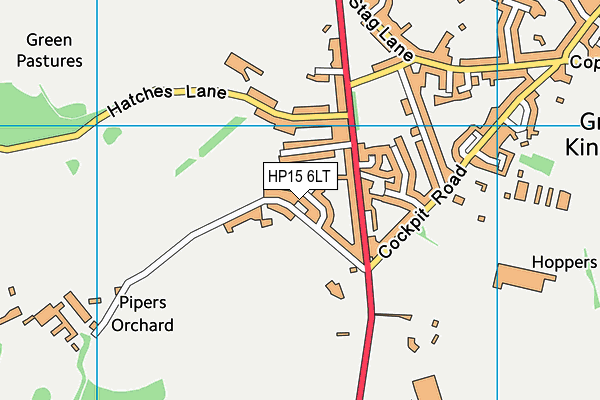 HP15 6LT map - OS VectorMap District (Ordnance Survey)
