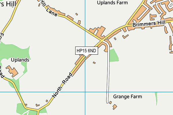 HP15 6ND map - OS VectorMap District (Ordnance Survey)