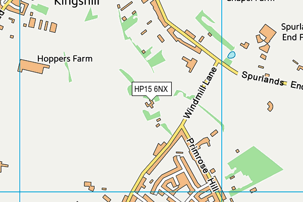 HP15 6NX map - OS VectorMap District (Ordnance Survey)