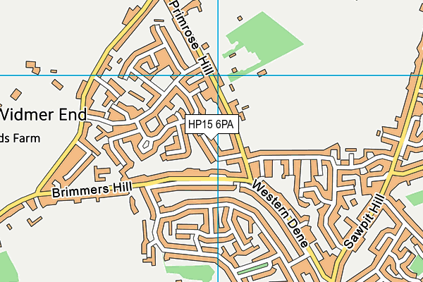 HP15 6PA map - OS VectorMap District (Ordnance Survey)