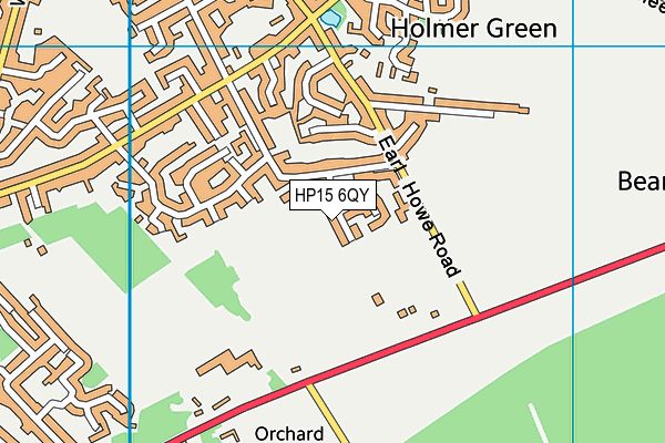 HP15 6QY map - OS VectorMap District (Ordnance Survey)