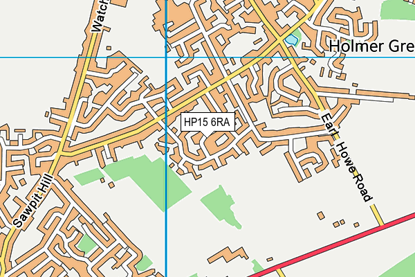 HP15 6RA map - OS VectorMap District (Ordnance Survey)