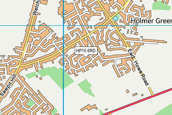 HP15 6RD map - OS VectorMap District (Ordnance Survey)