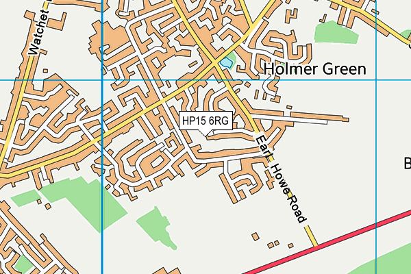 HP15 6RG map - OS VectorMap District (Ordnance Survey)