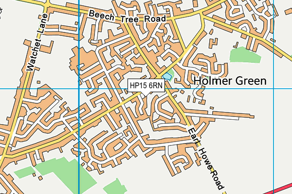 HP15 6RN map - OS VectorMap District (Ordnance Survey)