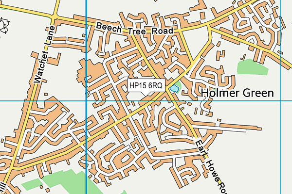 HP15 6RQ map - OS VectorMap District (Ordnance Survey)