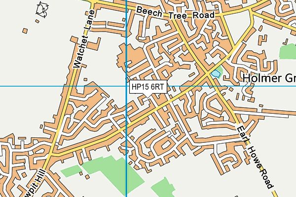 HP15 6RT map - OS VectorMap District (Ordnance Survey)
