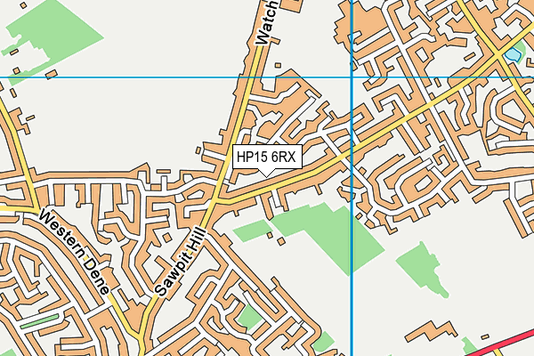 HP15 6RX map - OS VectorMap District (Ordnance Survey)