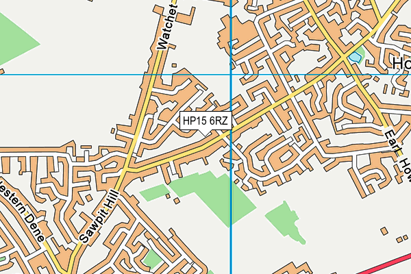 HP15 6RZ map - OS VectorMap District (Ordnance Survey)