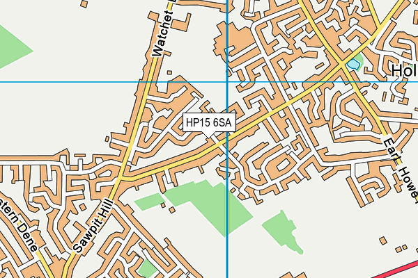 HP15 6SA map - OS VectorMap District (Ordnance Survey)