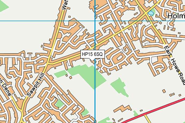 HP15 6SQ map - OS VectorMap District (Ordnance Survey)