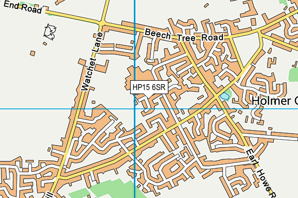 HP15 6SR map - OS VectorMap District (Ordnance Survey)