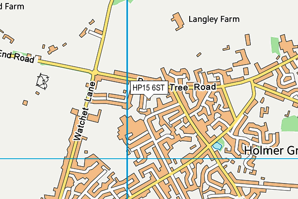 HP15 6ST map - OS VectorMap District (Ordnance Survey)