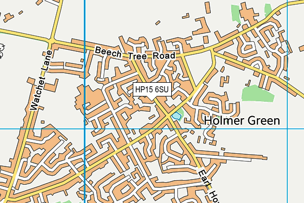 HP15 6SU map - OS VectorMap District (Ordnance Survey)