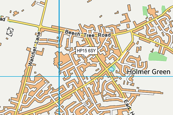 HP15 6SY map - OS VectorMap District (Ordnance Survey)