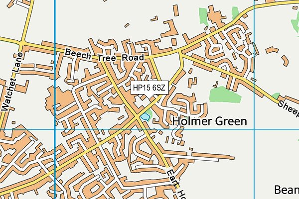 HP15 6SZ map - OS VectorMap District (Ordnance Survey)