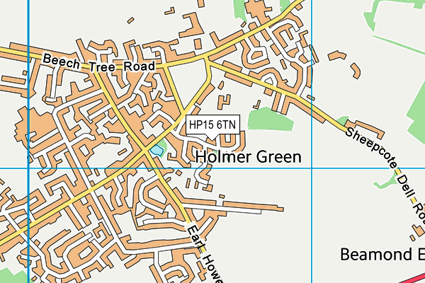 HP15 6TN map - OS VectorMap District (Ordnance Survey)
