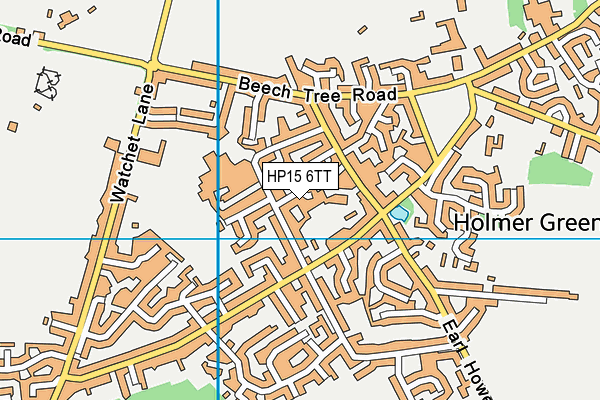 HP15 6TT map - OS VectorMap District (Ordnance Survey)