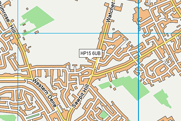 HP15 6UB map - OS VectorMap District (Ordnance Survey)