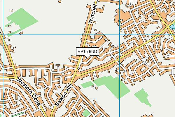 HP15 6UD map - OS VectorMap District (Ordnance Survey)