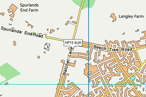 HP15 6UH map - OS VectorMap District (Ordnance Survey)