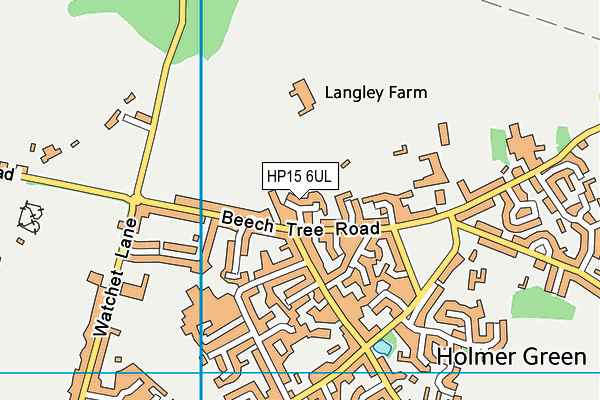 HP15 6UL map - OS VectorMap District (Ordnance Survey)