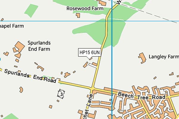 HP15 6UN map - OS VectorMap District (Ordnance Survey)