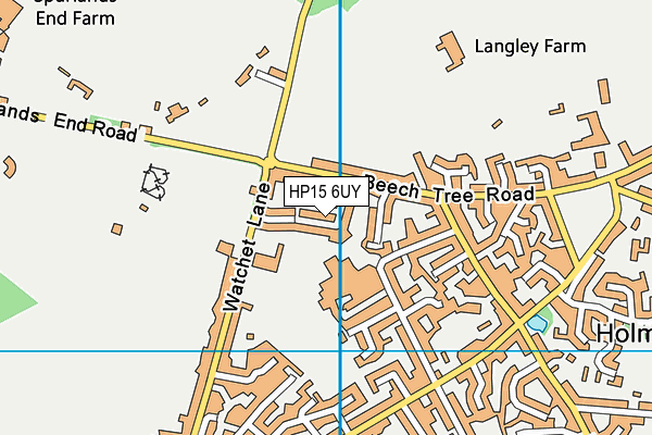 HP15 6UY map - OS VectorMap District (Ordnance Survey)