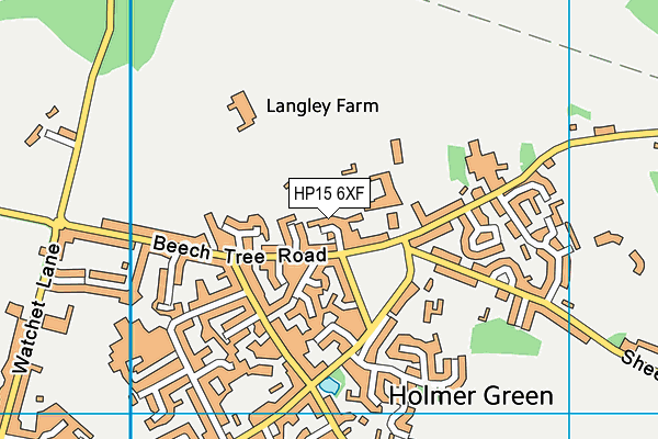 HP15 6XF map - OS VectorMap District (Ordnance Survey)