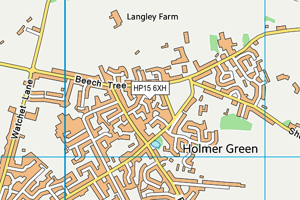 HP15 6XH map - OS VectorMap District (Ordnance Survey)