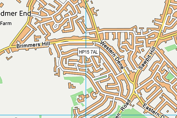 HP15 7AL map - OS VectorMap District (Ordnance Survey)